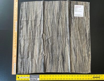 25 Berkbox66 SQUARE 27"x27" Scalamandre Ebru Silk Weave Smoke Marbled Paper Silk Jacquard Texture Black MSRP USD 424/Y