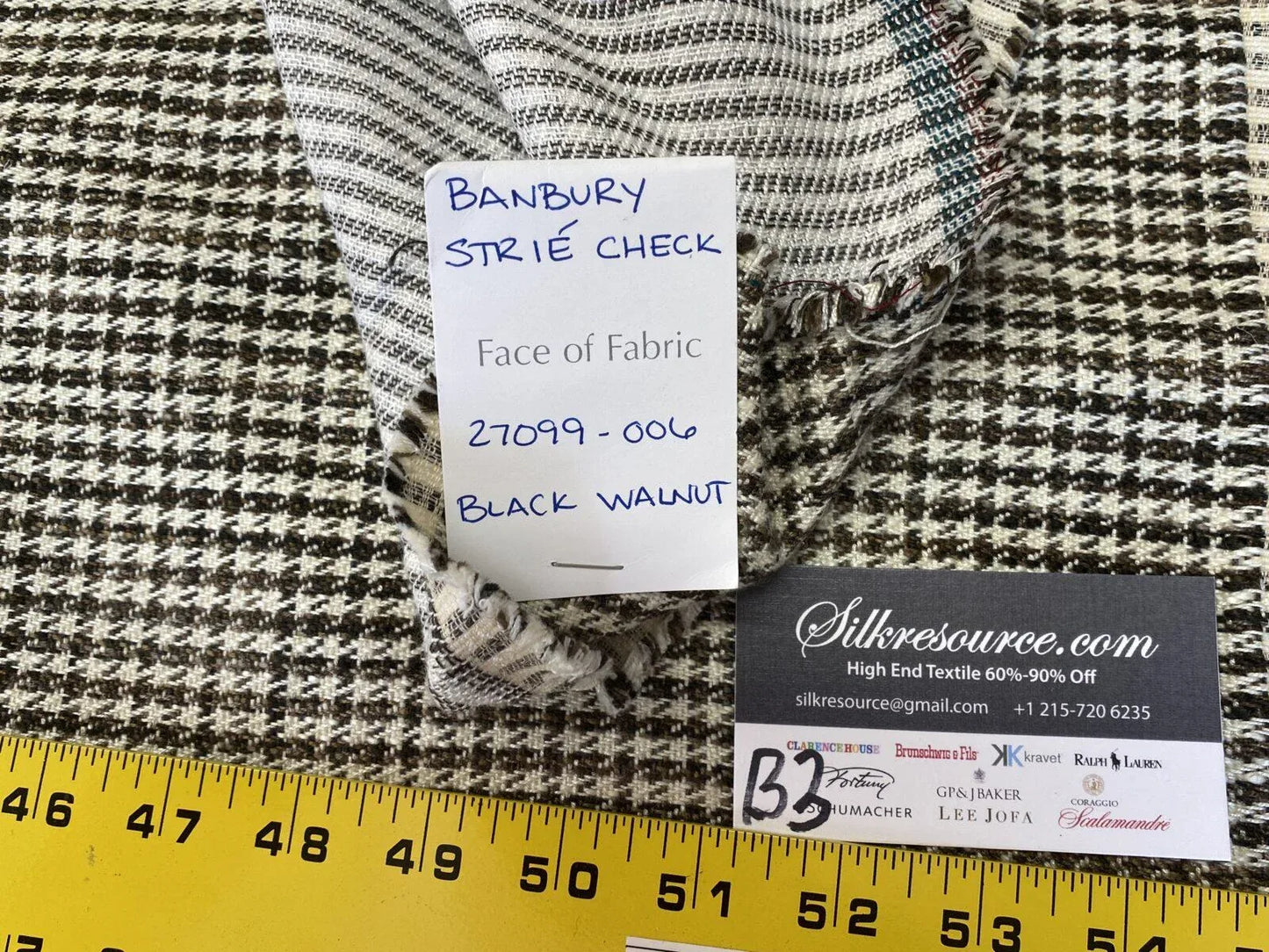 13 Berkbox3 Scalamandre 1.5 Yards Banbury Strie Check