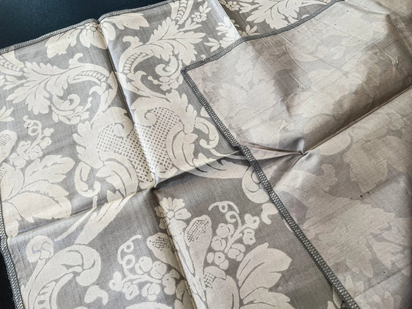 26 Berkbox66 23"x 18" Scalamandre Silk Print Damask Light Brown on Beige