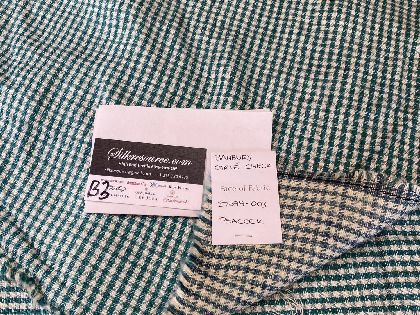 13 Berkbox3 Scalamandre 1.5 Yards Banbury Strie Check