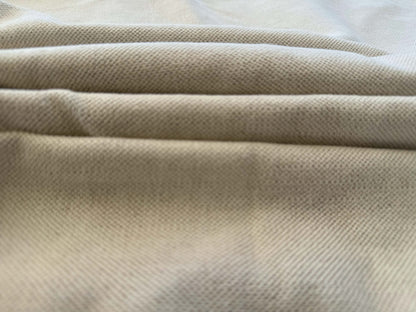 1 EV38 Scalamandre  Caliedo Cream White Cotton Linen Solid 2.4yd Stain