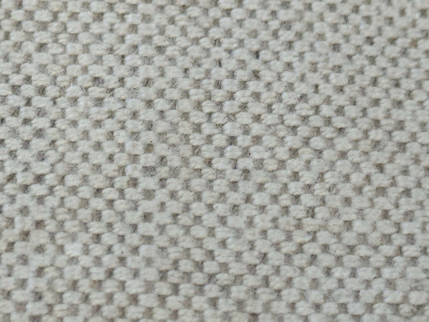 1 EV38 Scalamandre  Caliedo Cream White Cotton Linen Solid 2.4yd Stain