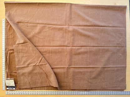 2 EV38 Scalamandre  Caliedo Avana Brown Cotton Linen Solid 2.4yd