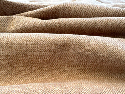 2 EV38 Scalamandre  Caliedo Avana Brown Cotton Linen Solid 2.4yd