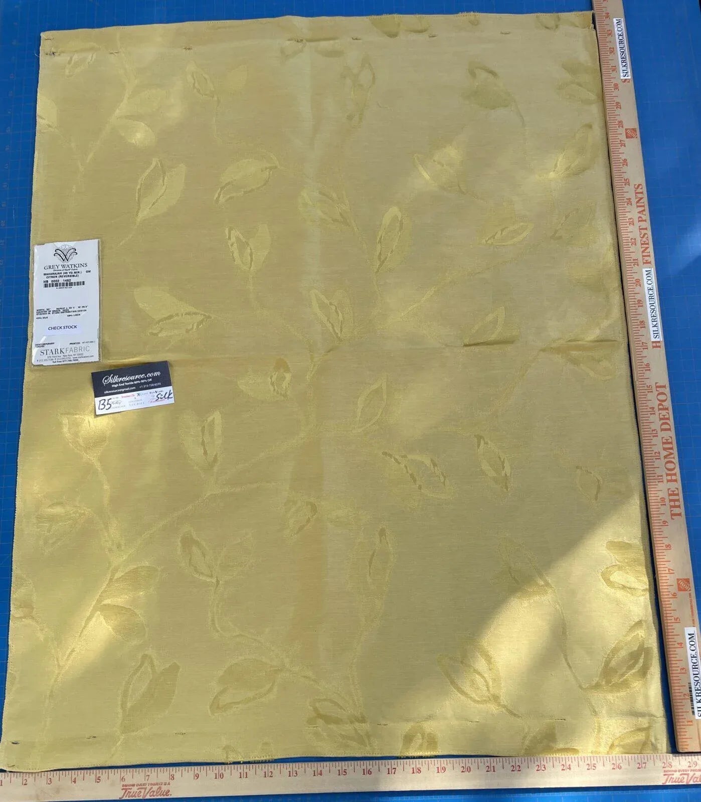 2 Berkbox5 Scalamandre Silk Square Maharajah Yellow