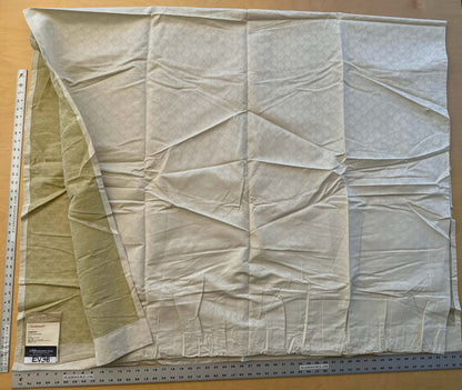 3 EV38 Scalamandre Petite Fleur Strie Cream Floral Small Scale Strie 2.4y MSRP USD318/y