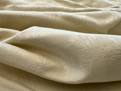 3 EV38 Scalamandre Petite Fleur Strie Cream Floral Small Scale Strie 2.4y MSRP USD318/y