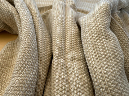 4 EV38 Scalamandre Strie Small Scale Solid Light Brown 2.4y