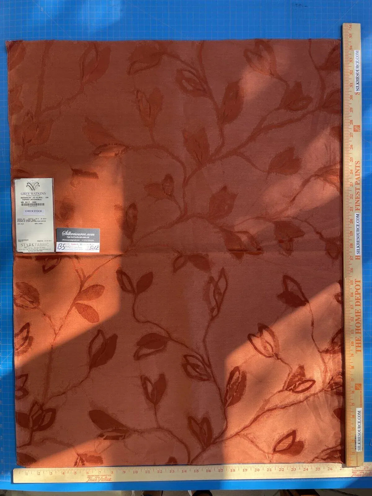 11 Berkbox5 Scalamandre Silk Square Maharajah Paprika Red
