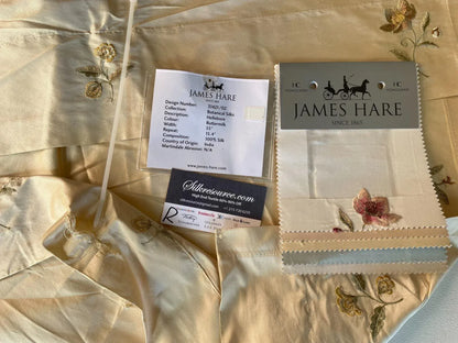 9 Boxr Scalamandre 2.4y James Hare Silk Embroidery Square Showroom Sample