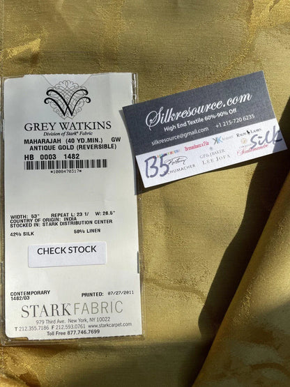 13 Berkbox5 Scalamandre Silk Square Maharajah Antique Gold