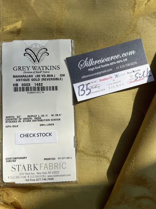 13 Berkbox5 Scalamandre Silk Square Maharajah Antique Gold