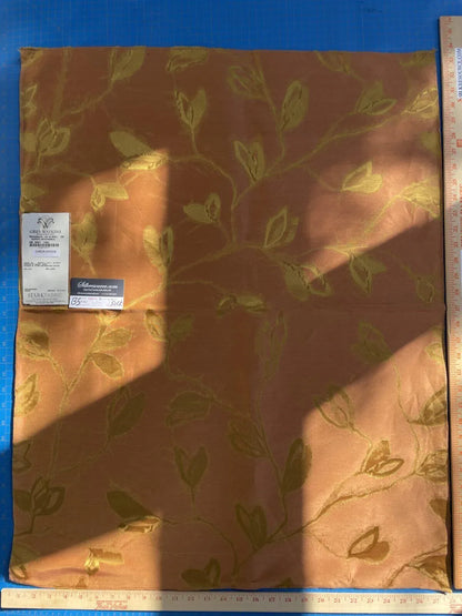 14 Berkbox5 Scalamandre Silk Square Maharajah Copper Brown Orange