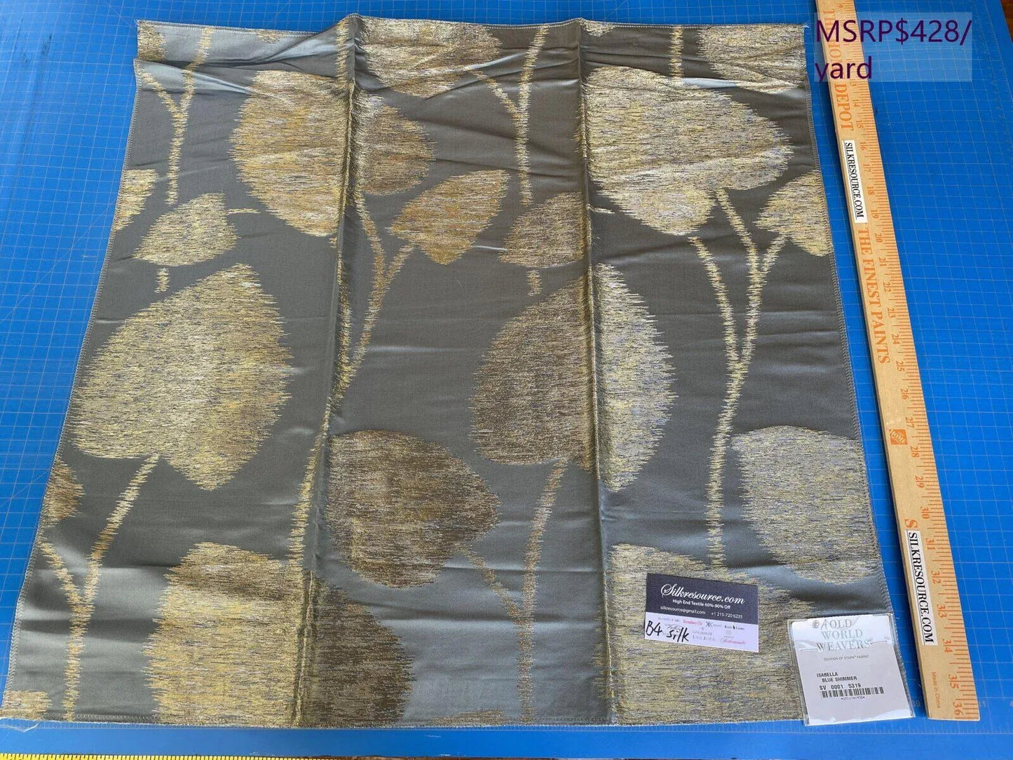 1a Berkbox4 Scalamandre Silk Square Isabella Blue Shimmer