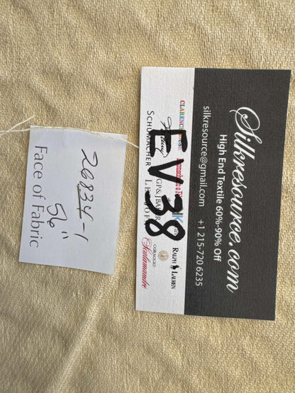 6 EV38 Scalamandre Small Scale Texture Leopard Animal Skin Beige Cream 1.5yards