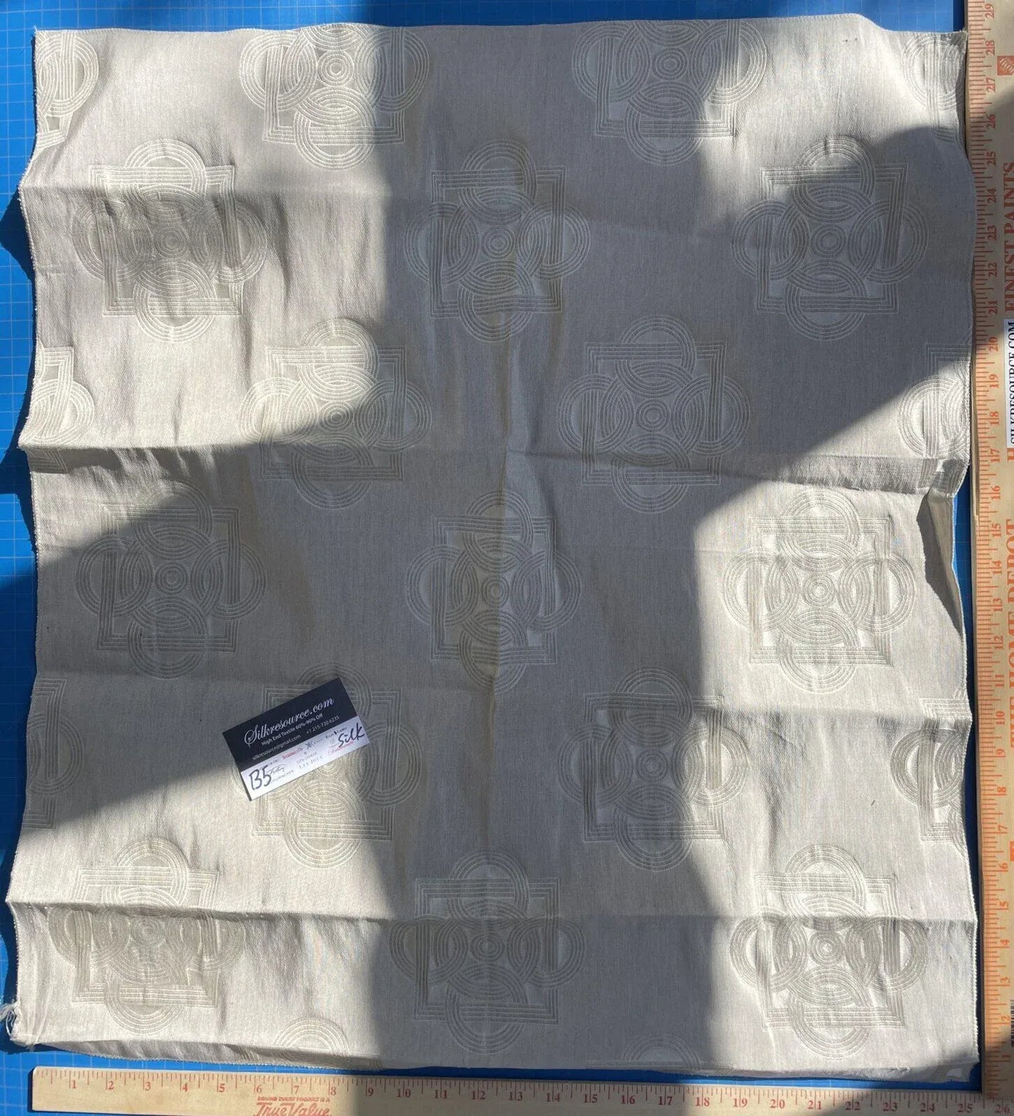 19 Berkbox5 Scalamandre Silk Square Creamy/white