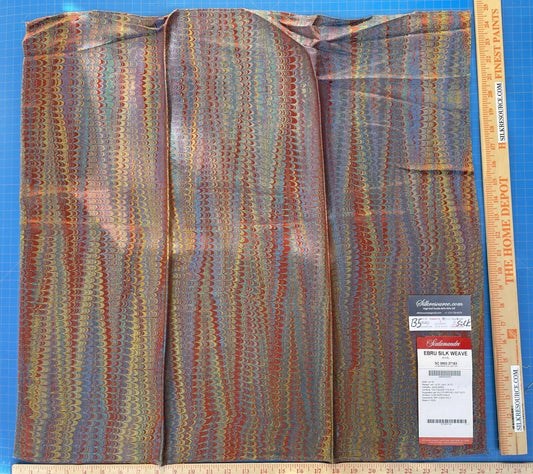 20 Berkbox5 Scalamandre Silk Square Ebru Silk Weave Orange MSRP USD424/Y