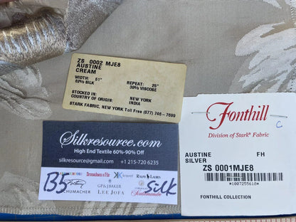 23c Berkbox5 Scalamandre Silk Square  Austine Silver