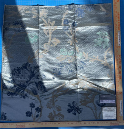 25b Berkbox5 Scalamandre Silk Square Mallorcan Garden Blue Jay