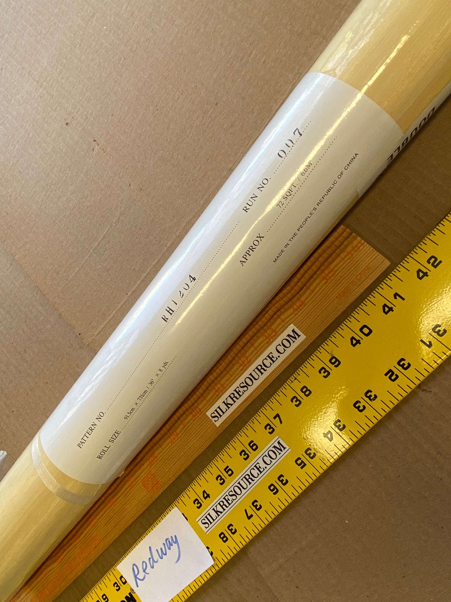 By yard Scalamandre Silk Walls Banana Wallpaper Silk on Paper Trimmed Plain Solid Texture MSRP USD 130/yard