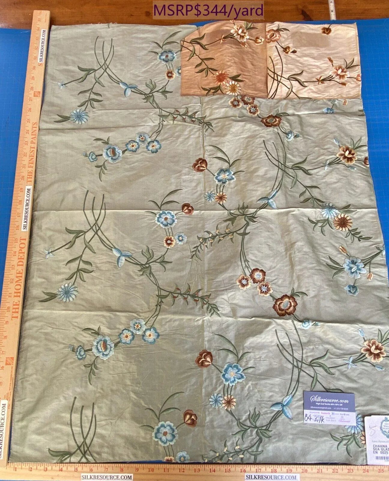 Scalamandre Chahna Silk - Sea Glass