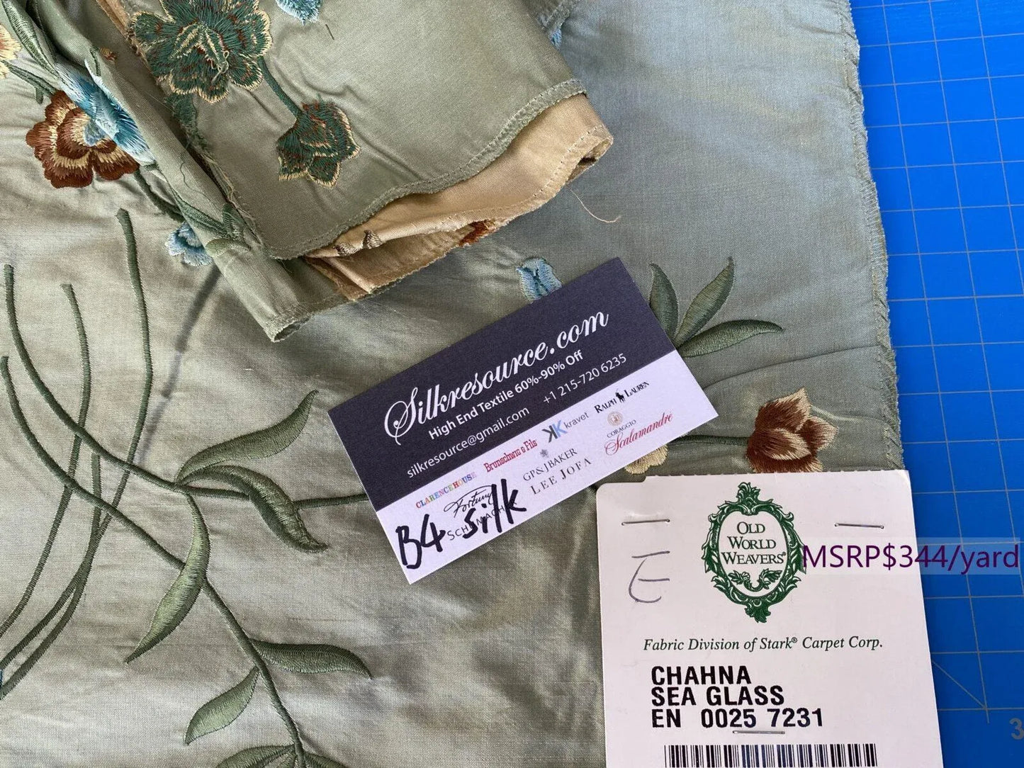 4e Berkbox4 Scalamandre Silk Square Chahna Sea Glass