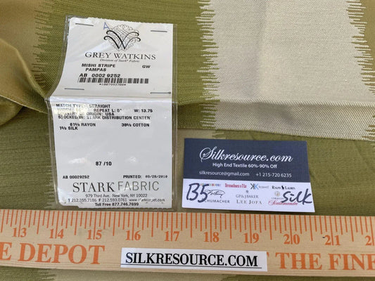 27a Berkbox5 Scalamandre Silk Square Mishi Shripe Pampas