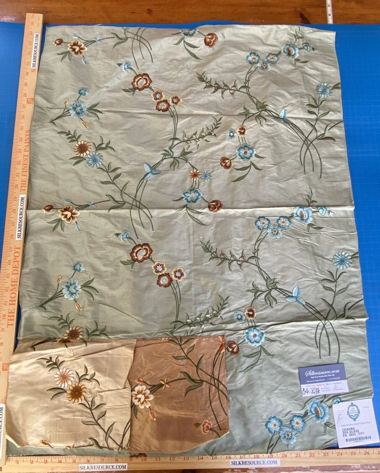 Scalamandre Chahna Silk - Sea Glass