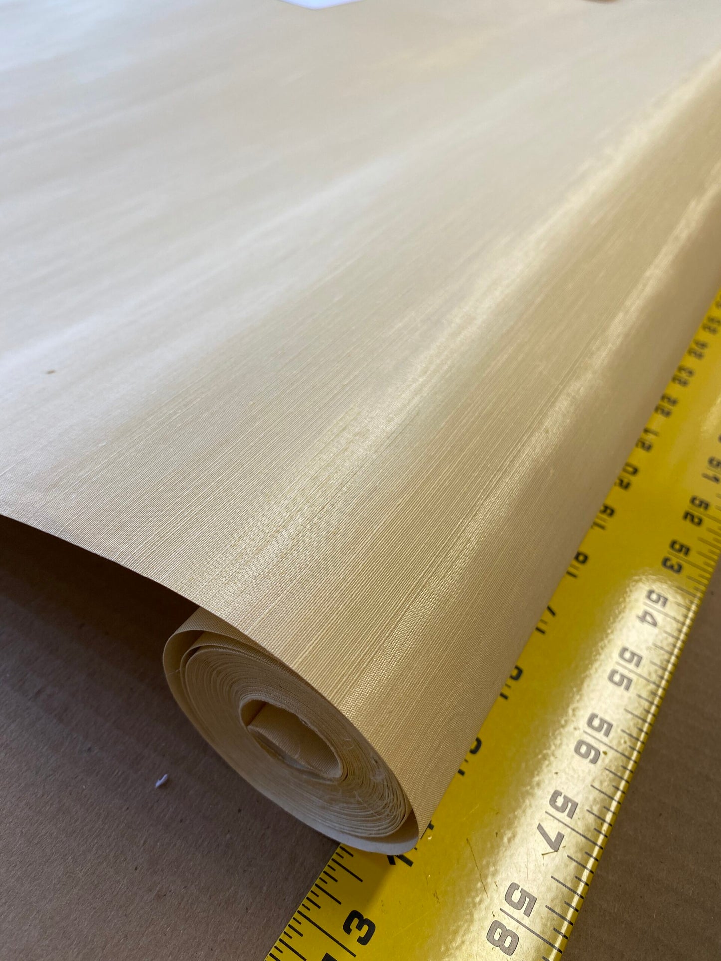 By yard Scalamandre Silk Walls Banana Wallpaper Silk on Paper Trimmed Plain Solid Texture MSRP USD 130/yard