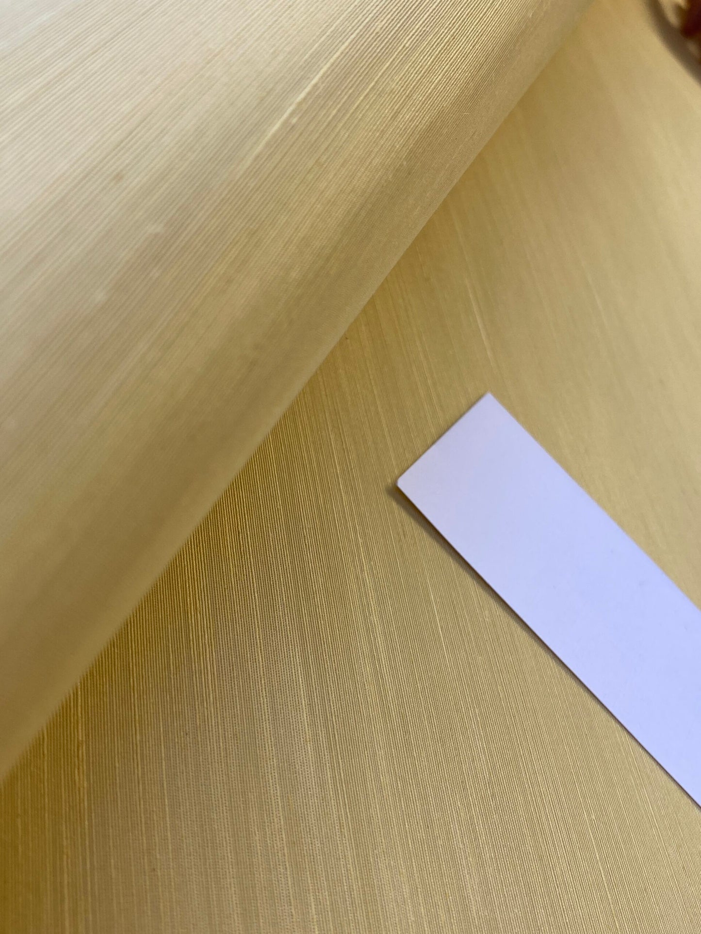 By yard Scalamandre Silk Walls Banana Wallpaper Silk on Paper Trimmed Plain Solid Texture MSRP USD 130/yard