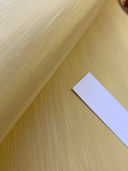 By yard Scalamandre Silk Walls Banana Wallpaper Silk on Paper Trimmed Plain Solid Texture MSRP USD 130/yard