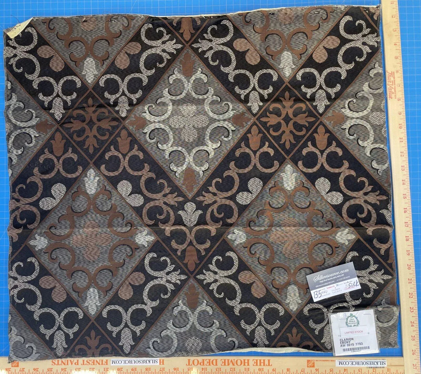 30b Berkbox5 Scalamandre Silk Square Clarion Ebony