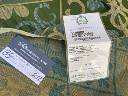 31b Berkbox5 Scalamandre Silk Square Clarion Emerald Isle