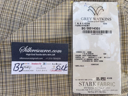 36a Berkbox5 Scalamandre Silk Square T &amp; A Parchment