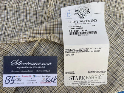 36b Berkbox5 Scalamandre Silk Square T &amp; A Parchment