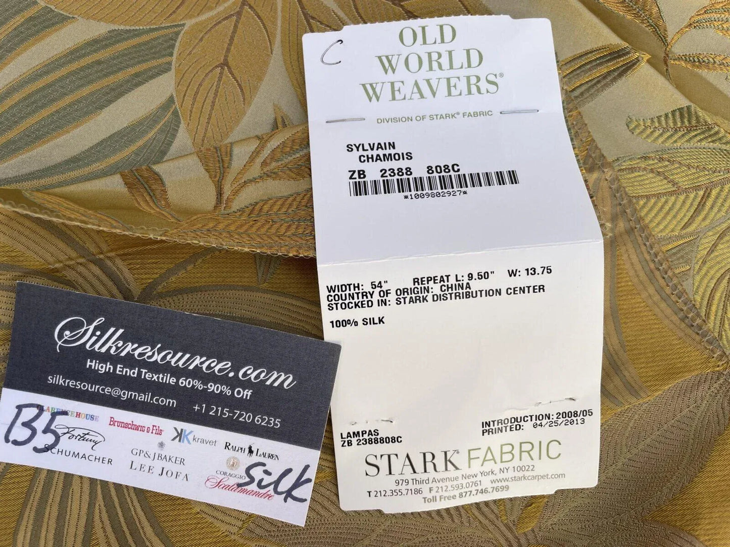 41c Berkbox5 Scalamandre Silk Square Sylvain Chamois