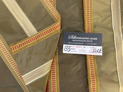 42 Berkbox5 Scalamandre Silk Square Stripe Christmas Colors