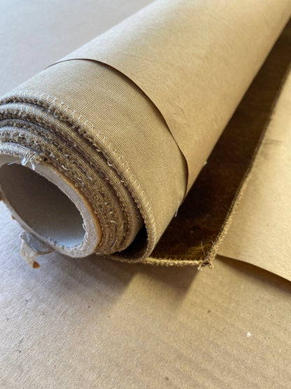 Scalamandre Christian Fischbacher Prince Coffee Bean Deep Brown High End Velvet Panel Texture Solid 1.9yards x 27" wide MSRP USD926/y