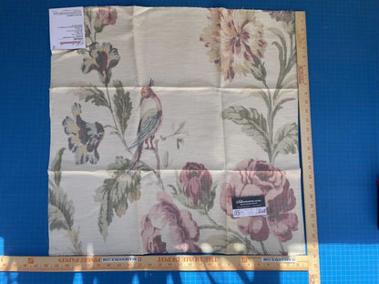 47a Berkbox5 Scalamandre Silk Square Somerset Silk Warp Print Bloom MSRP USD702/Y