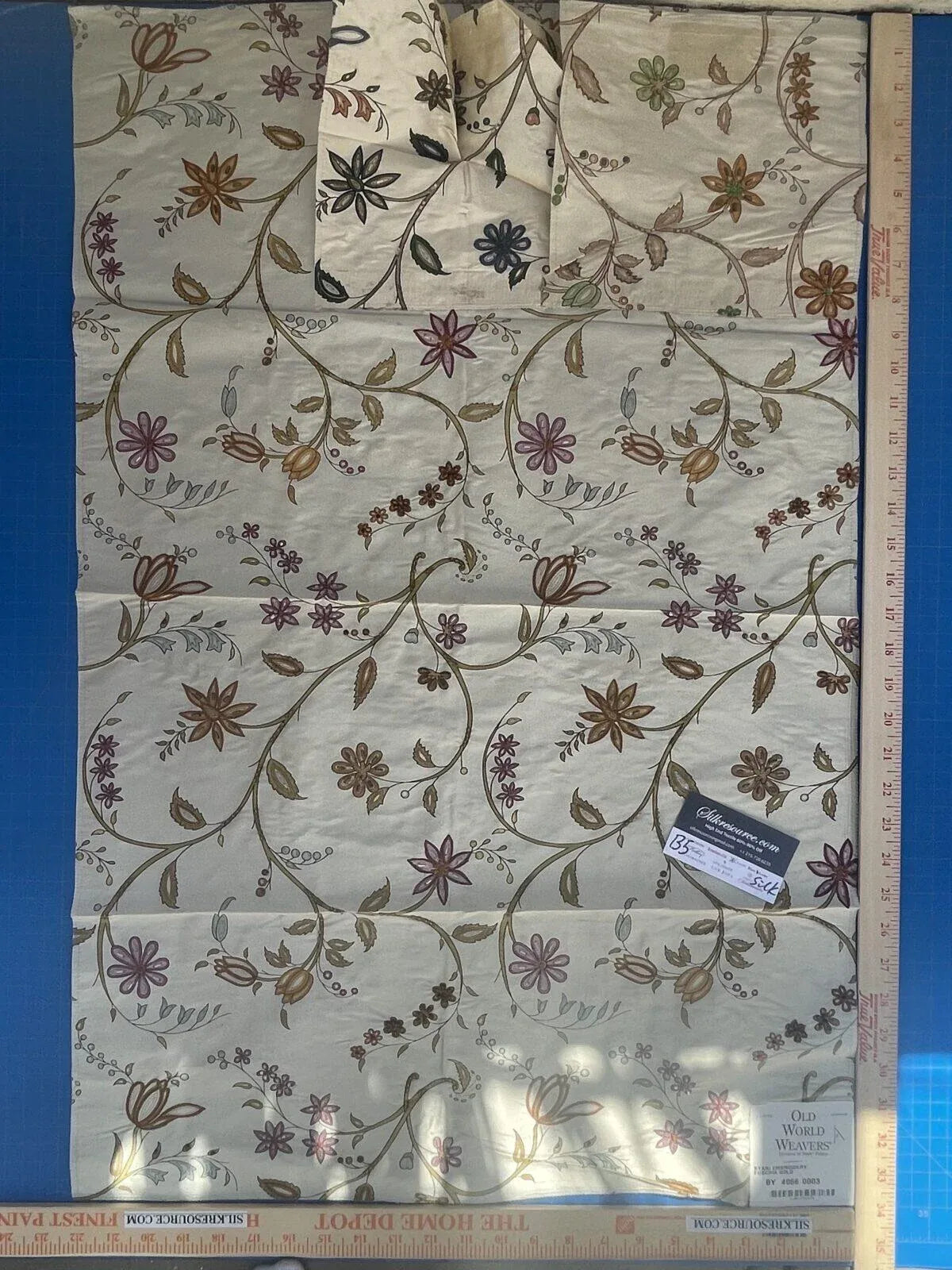 Scalamandre Kyari Embroidery Silk - Fuchsia Gold Pink