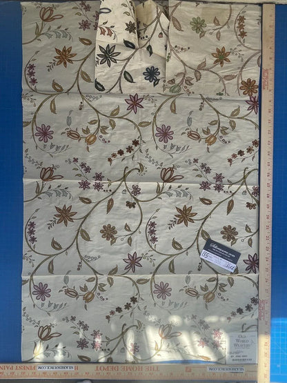 Scalamandre Kyari Embroidery Silk - Fuchsia Gold Pink