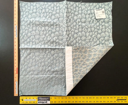 25 Berkbox68 27"x27" Scalamandre JOANNA Aqua Light Blue Abstract Botanical Foliage