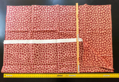 26 Berkbox68 56"x1.4yard Scalamandre JOANNA Red Abstract Botanical Foliage