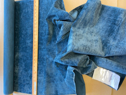 Scalamandre High End Velvet Panel by Old World Weavers Como Linen II Midnight Blue Linen Velvet 1.9y x 27" wide MSRP USD354/y