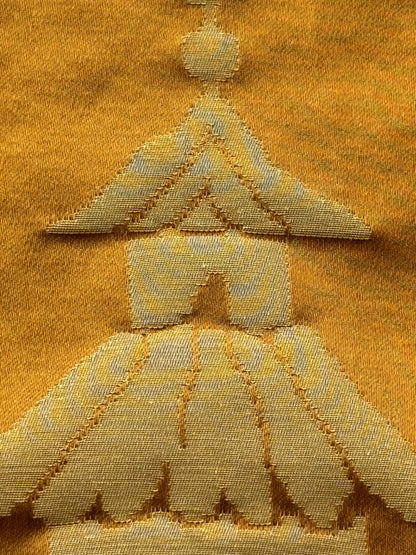 2.5YD Scalamandre Tassinari &amp; Chatel Les Chinois  Antique Gold Silk Lampas Neoclassical Gold MSRP 700+/Y