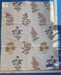 52d Berkbox5 Trinette 27×33 Scalamandre Silk Square Embroidery Beige Spring Bouquet MSRP USD 408/Y