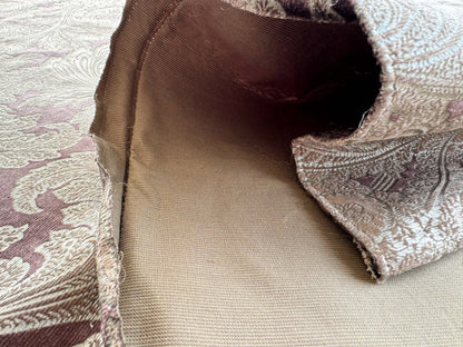 1.2yard Scalamandre Palermo Velvet Paisley Amethyst Purple Printed Velvet Botanical Foliage MSRP USD610/y