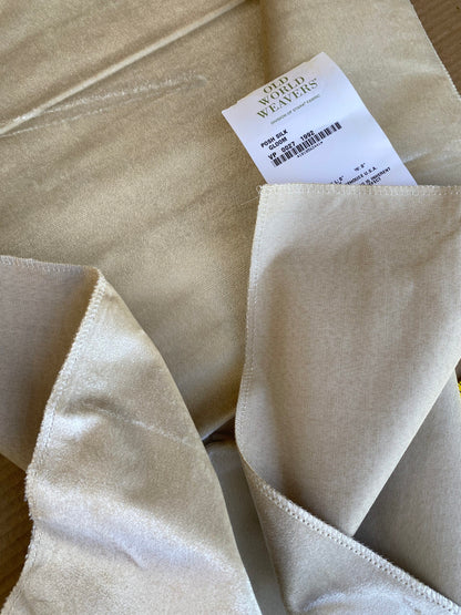 Scalamandre High End Velvet Panel by Old World Weavers Posh Silk Gloom Beige Velvet 1.9yards x 27" wide MSRP USD500+/y