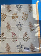 52f Berkbox5 Trinette 27x33" Scalamandre Silk Square Embroidery Beige Spring Bouquet MSRP USD 408/Y