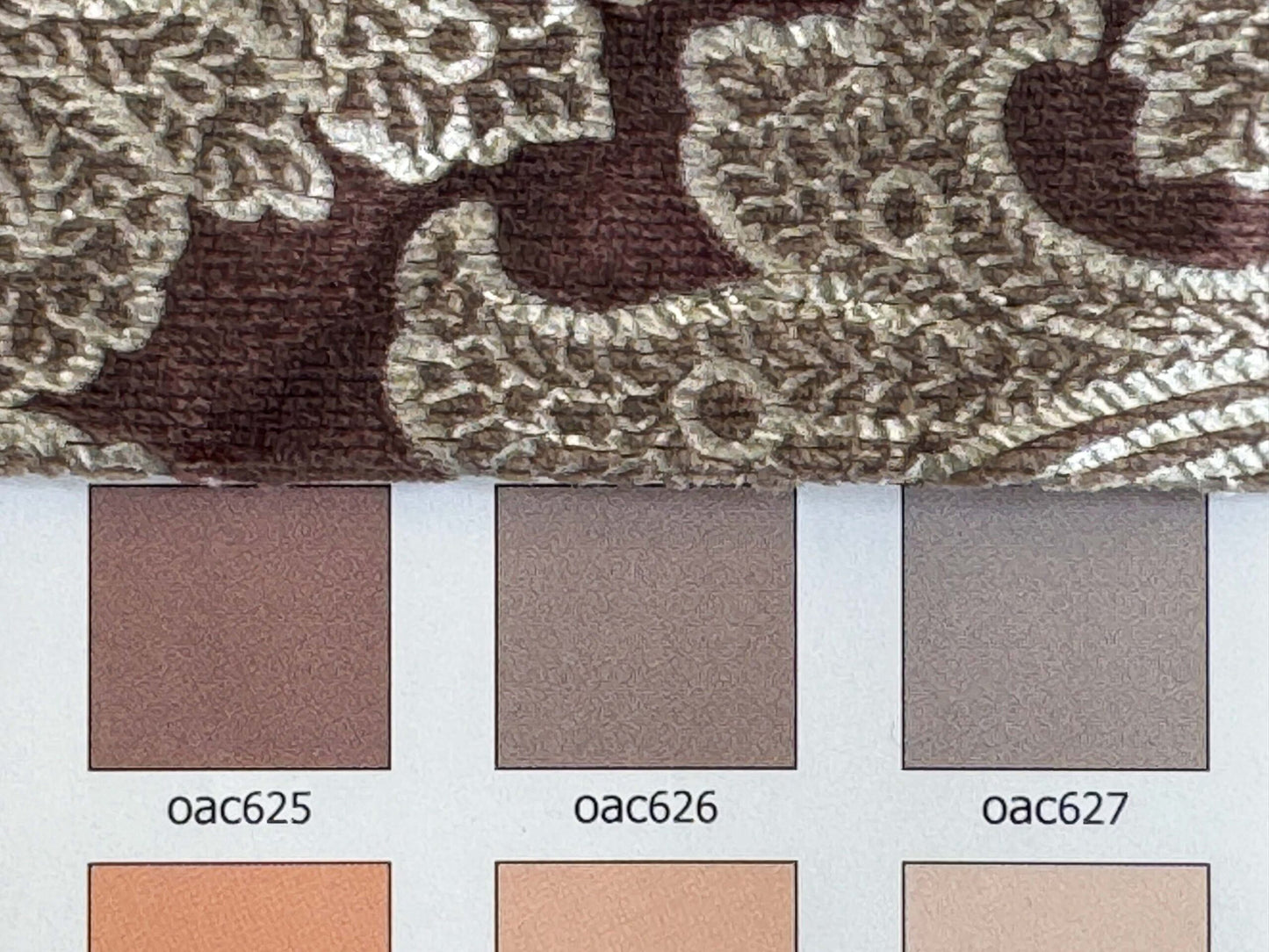 1.2yard Scalamandre Palermo Velvet Paisley Amethyst Purple Printed Velvet Botanical Foliage MSRP USD610/y